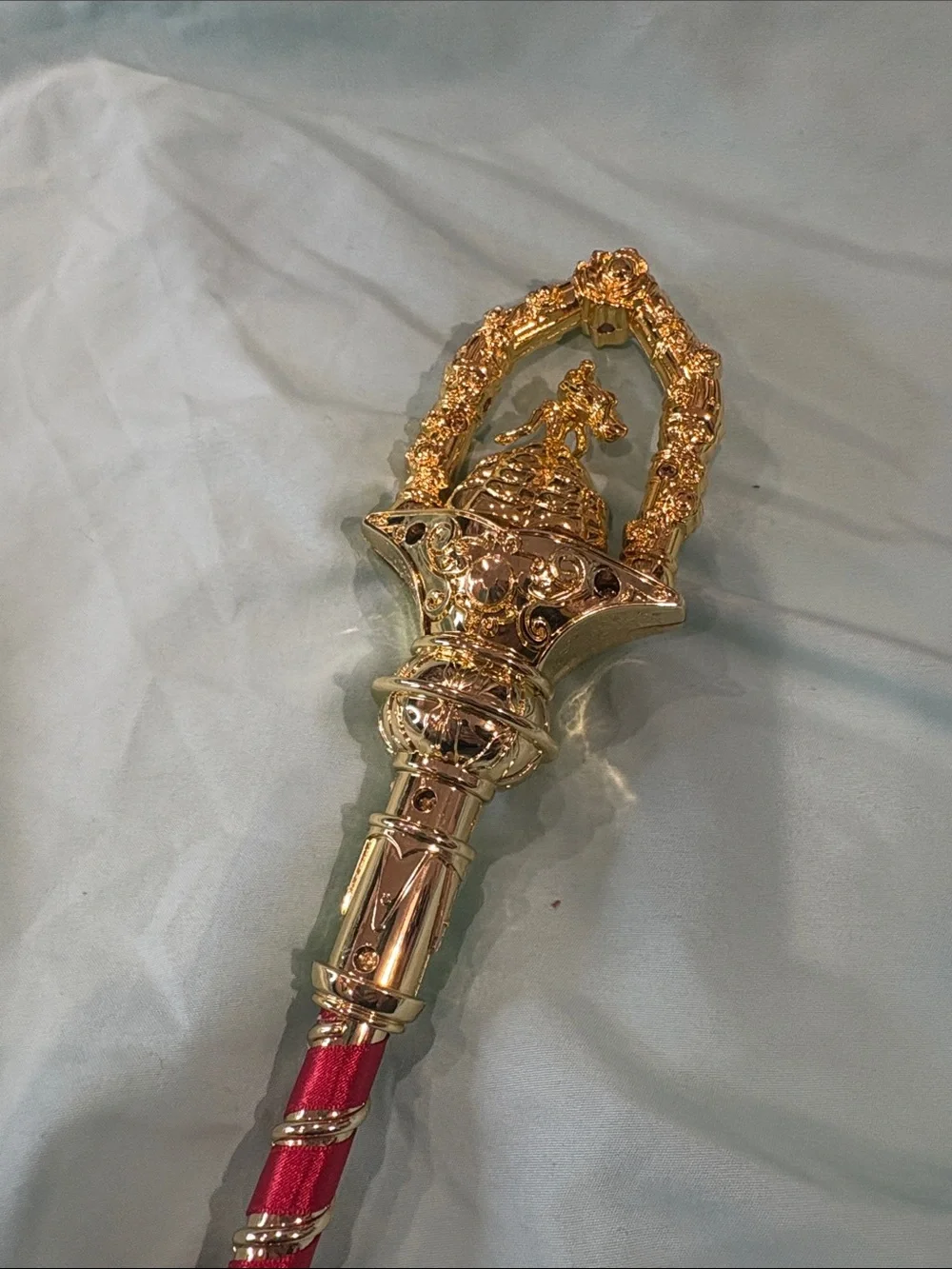 Disney Belle red and gold light up wand